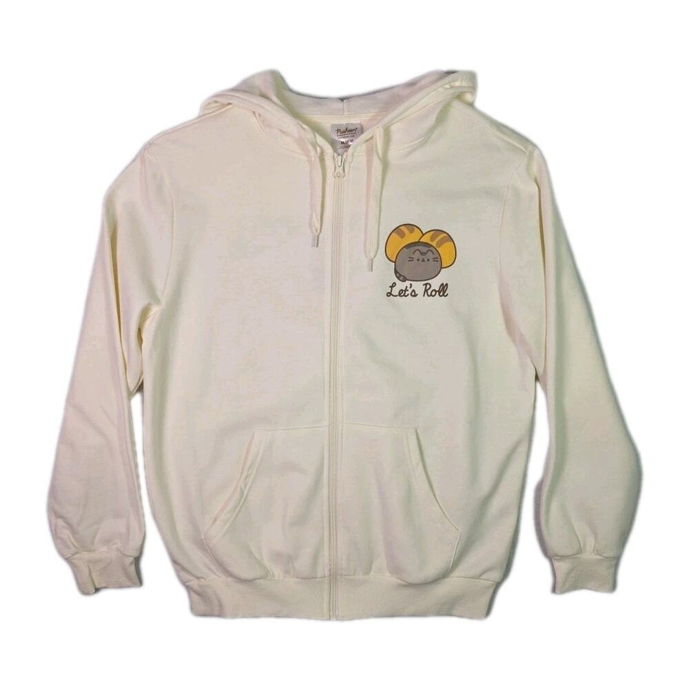 Pusheen Box Exclusive Carb Club Zip Hoodie Cream NWT Medium 2024